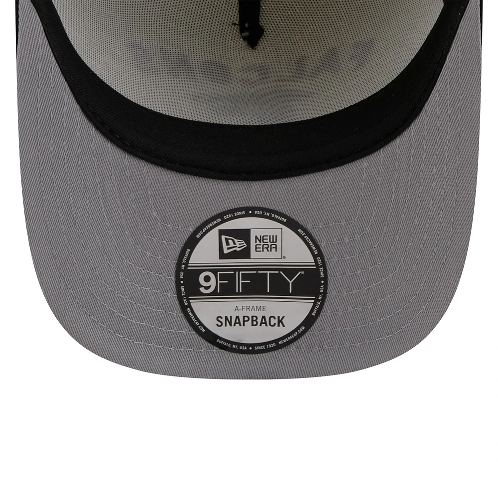Casquette snapback A-Frame 9FIFTY pour homme New Era crème/noir Atlanta Falcons, draft NFL 2025