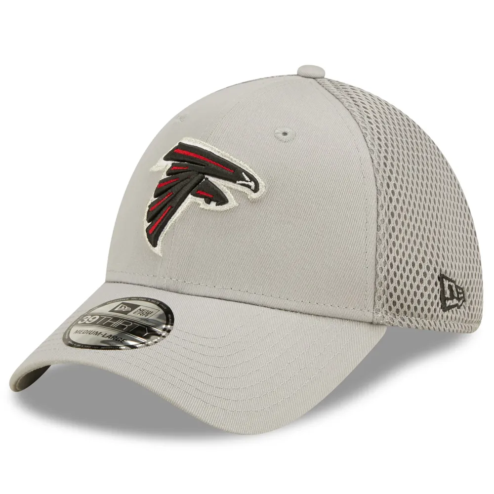 Men's New Era Black Atlanta Falcons Team Neo 39THIRTY Flex Hat