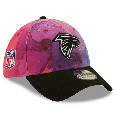 Atlanta Falcons Hat Cap Fitted Mens 7 1/4 Black Red New Era NFL Football