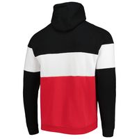 New Era Red/Black Atlanta Falcons Colorblock Throwback Pullover Hoodie