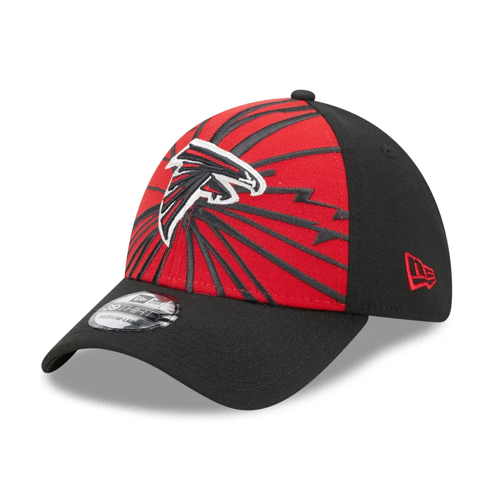 Casquette Flex 39THIRTY Shattered des Falcons d'Atlanta New Era pour homme, rouge/noir