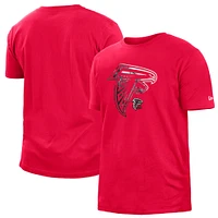 Men's New Era Red Atlanta Falcons 2022 Sideline Ink Dye T-Shirt