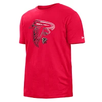 Men's New Era Red Atlanta Falcons 2022 Sideline Ink Dye T-Shirt