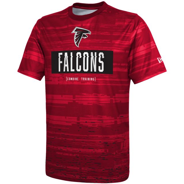 T-shirt à manches longues New Era pour homme, rouge Atlanta Falcons