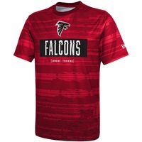 Men's New Era Red Atlanta Falcons Combine Authentic Sweep T-Shirt