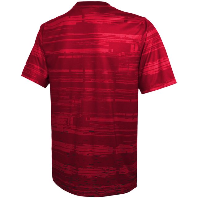 T-shirt à manches longues New Era pour homme, rouge Atlanta Falcons