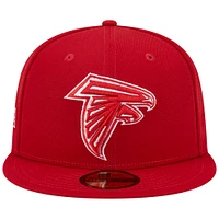 Casquette ajustée 59FIFTY pour homme New Era Scarlet Atlanta Falcons 1994 Hawaii Pro Bowl Main Patch