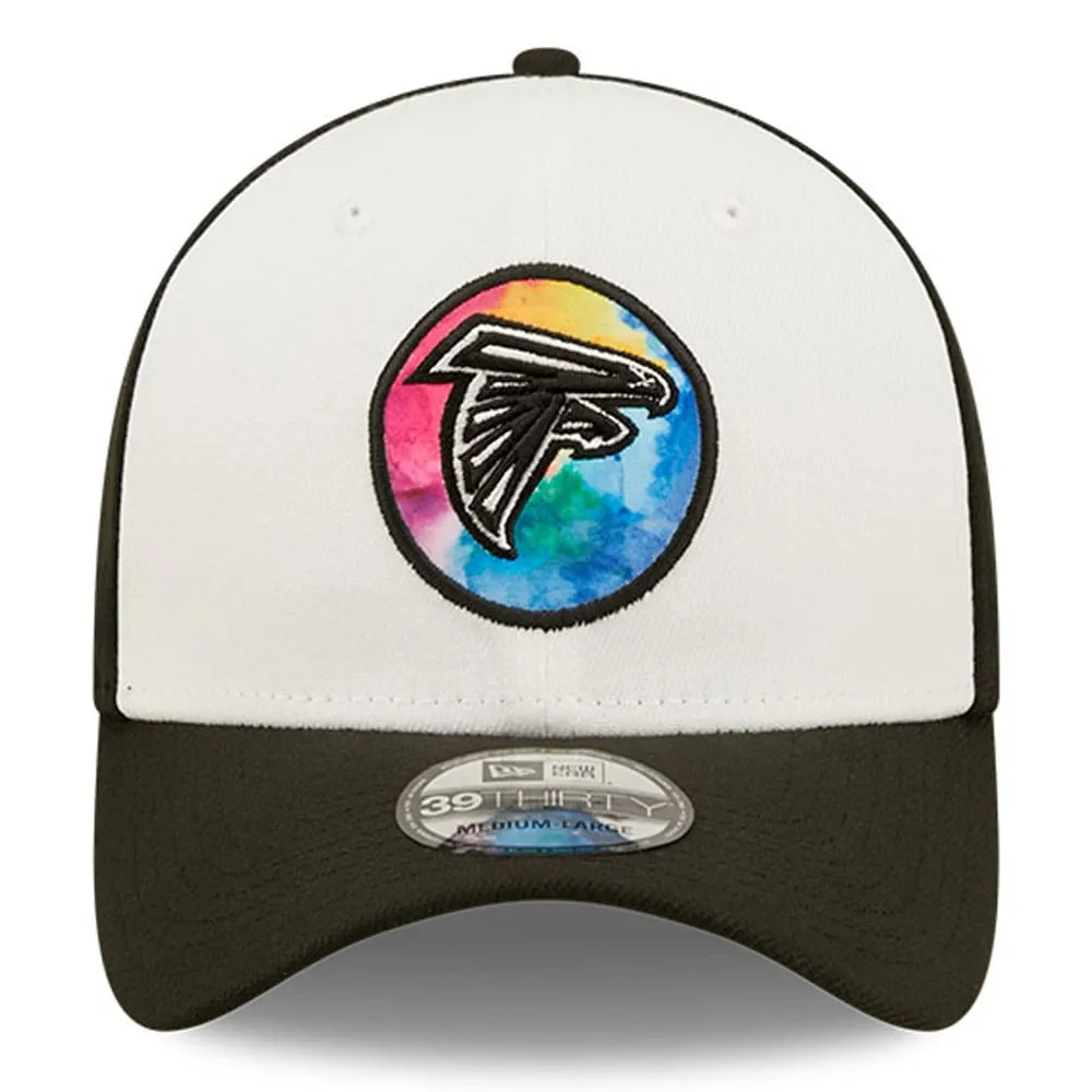 New Era Men's New Era White/Black Atlanta Falcons 2022 NFL Crucial Catch  39THIRTY Coaches Flex Hat