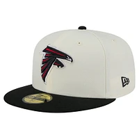 Men's New Era  White/Black Atlanta Falcons Main 59FIFTY Fitted Hat