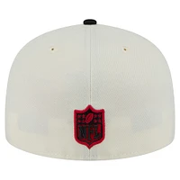Men's New Era  White/Black Atlanta Falcons Main 59FIFTY Fitted Hat