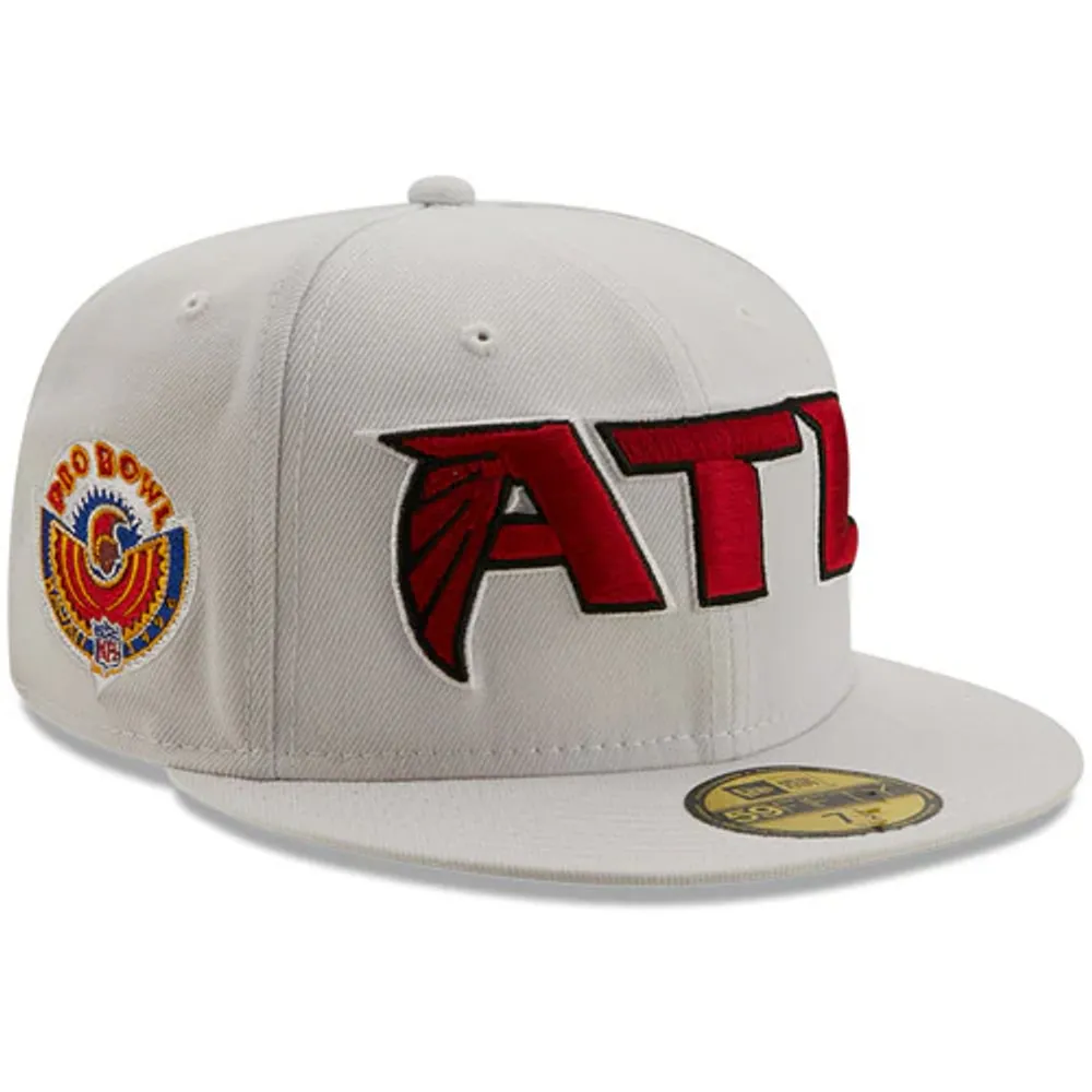Lids Atlanta Falcons New Era 1996 Pro Bowl Patch Red Undervisor 59FIFY  Fitted Hat - White