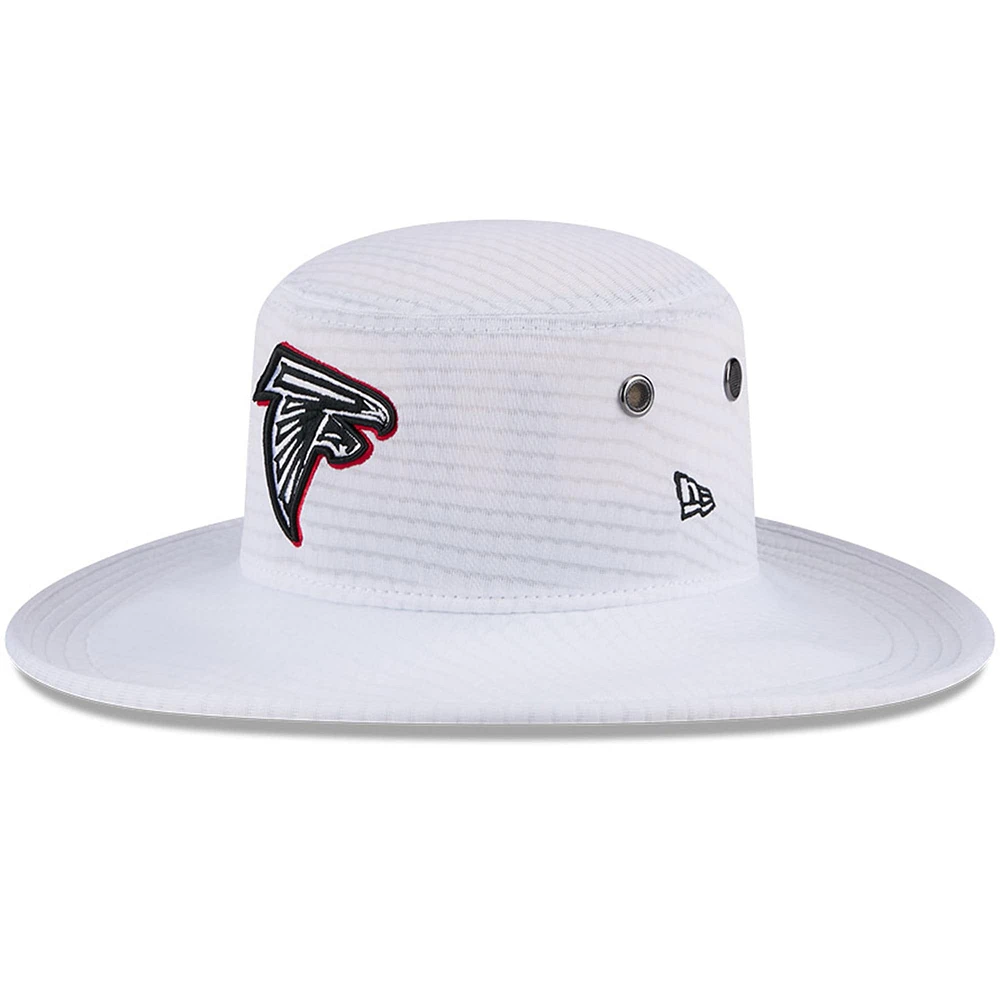 Men's New Era White Atlanta Falcons 2024 NFL Training Camp Panama Bucket Hat