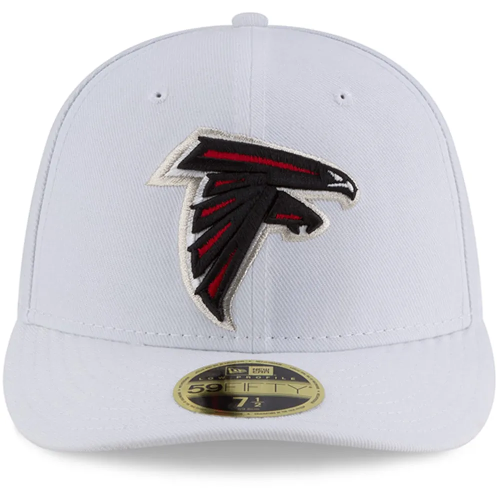 Men's New Era Black Atlanta Falcons Black on Black Low Profile 59FIFTY II  Fitted Hat