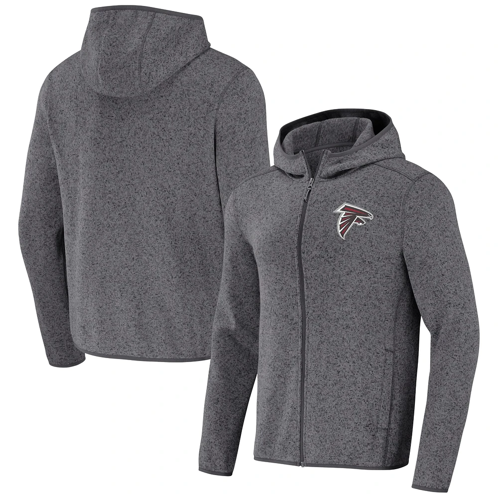 Men's NFL x Darius Rucker Collection by Fanatics Gray Atlanta Falcons Fleece Pullover Hoodie