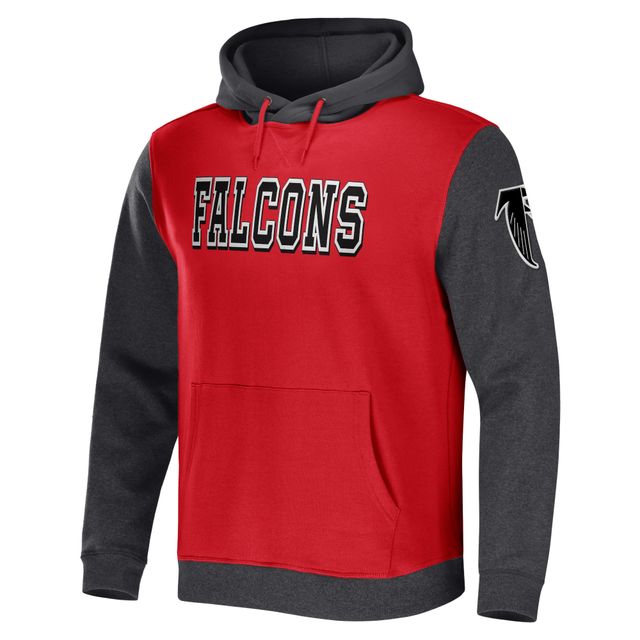 Men's NFL x Darius Rucker Collection by Fanatics Heather Gray Dallas  Cowboys Color Blocked Pullover Hoodie