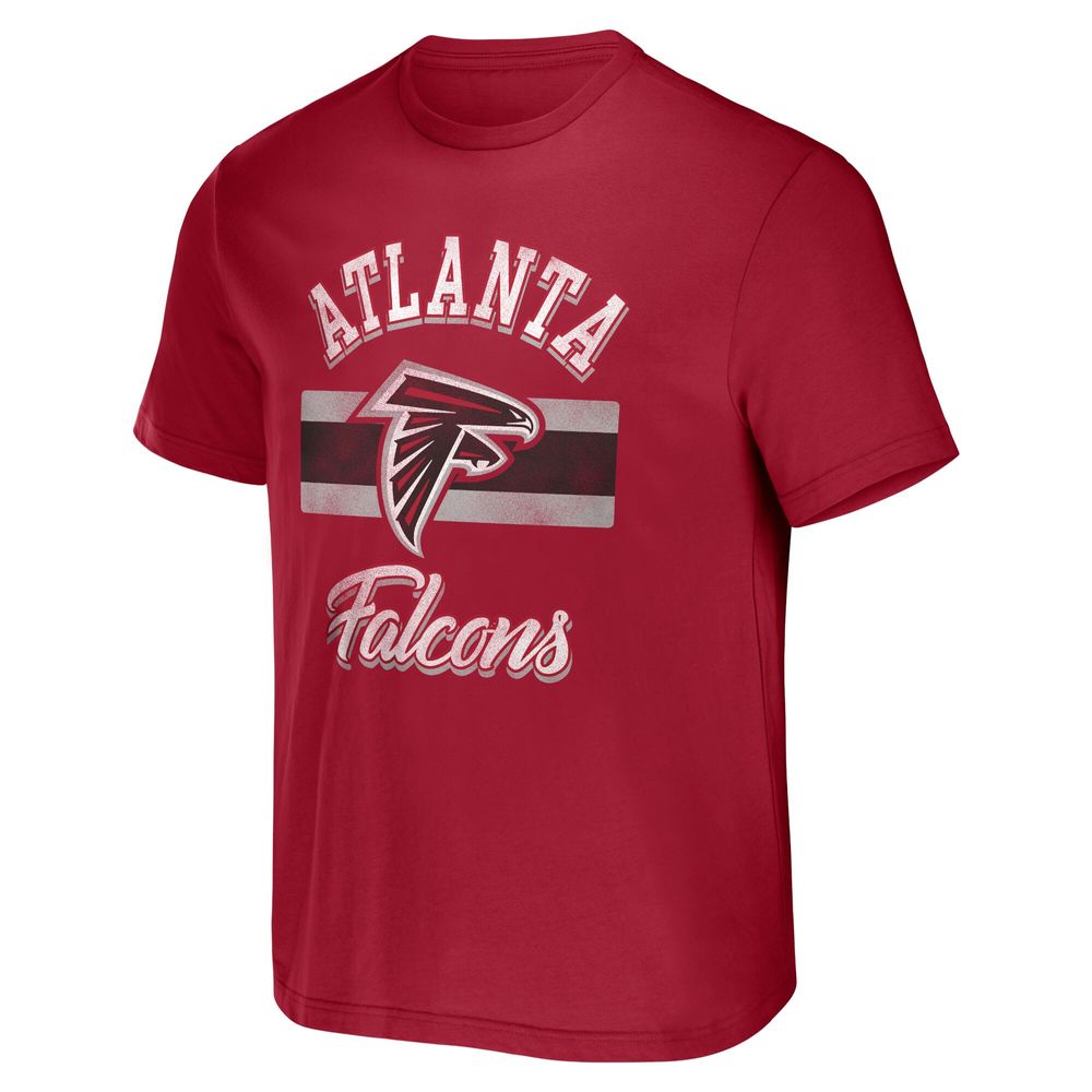 Men's NFL x Darius Rucker Collection by Fanatics Red Atlanta Falcons Stripe T-Shirt