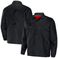 Men's NFL x Staple Black Atlanta Falcons Coaches Full-Snap Jacket