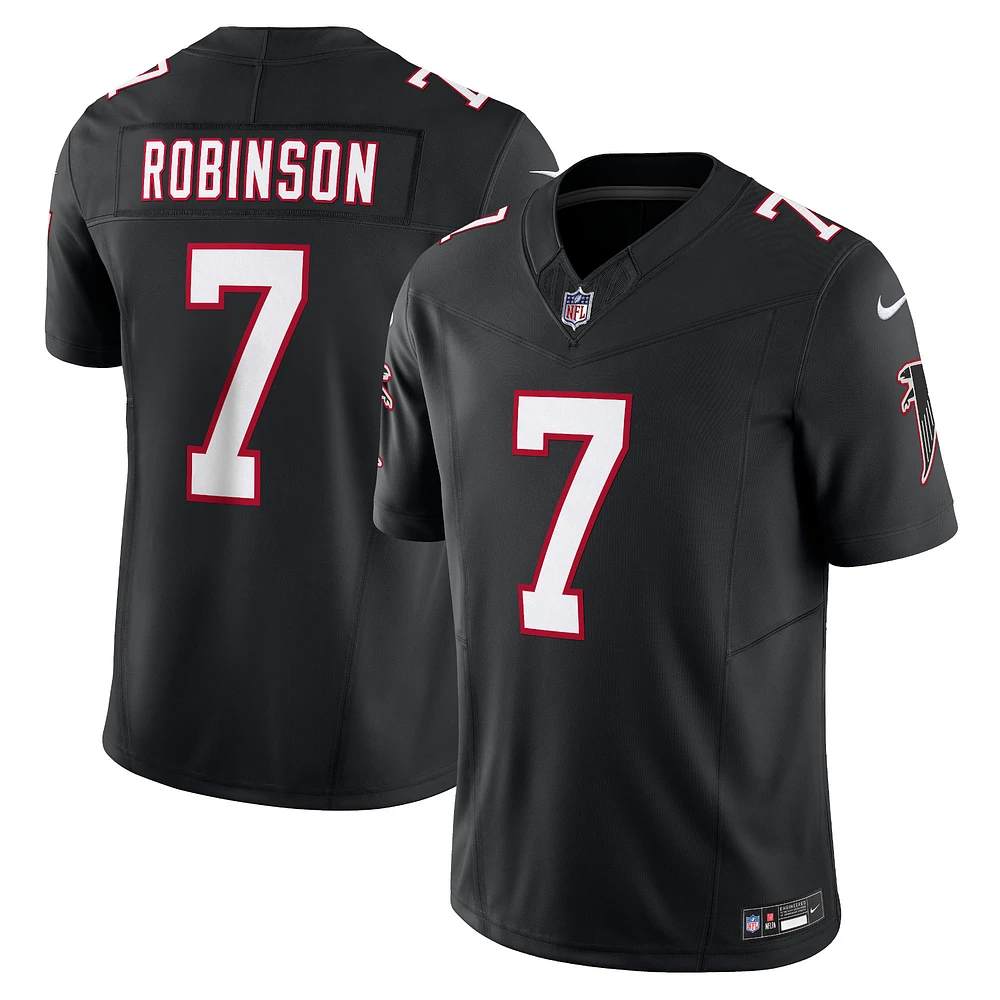 Nike Bijan Robinson pour hommes Noir Atlanta Falcons Alternate Vapor F.U.S.E. Maillot limité