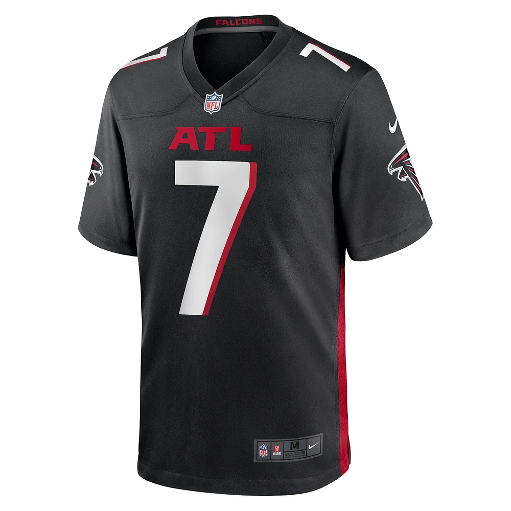 Maillot de match Nike Bijan Robinson pour homme, noir, Atlanta Falcons