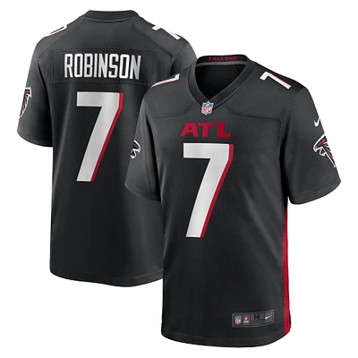 Maillot de match Nike Bijan Robinson pour homme, noir, Atlanta Falcons