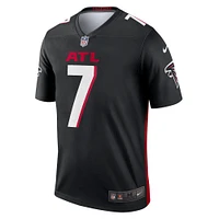 Maillot Nike Bijan Robinson noir pour homme, légende de l'équipe des Falcons d'Atlanta