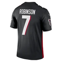 Maillot Nike Bijan Robinson noir pour homme, légende de l'équipe des Falcons d'Atlanta