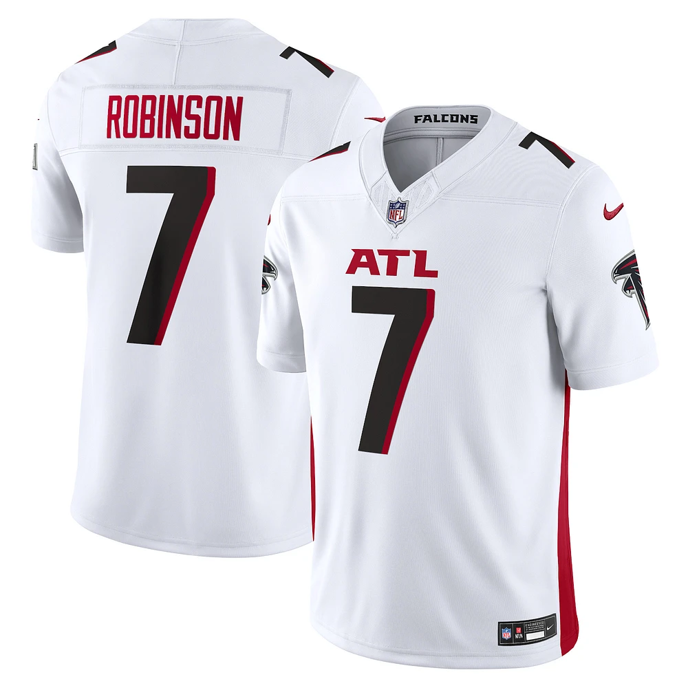 Nike Bijan Robinson pour hommes Blanc Atlanta Falcons Vapor F.U.S.E. Maillot limité