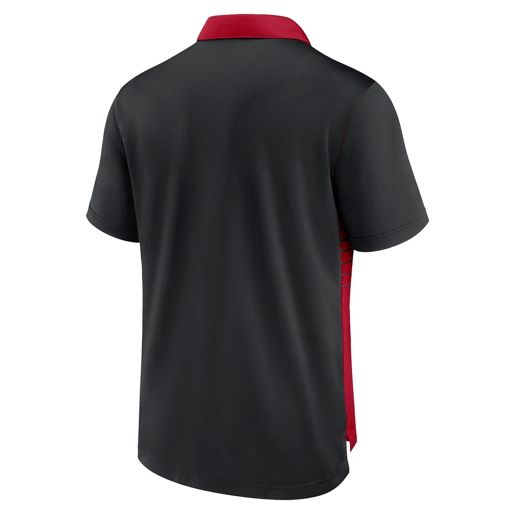 NUT FALC NOIR ROUGE HOMME NIKE DRI-FIT FASHION POLO POLMEN