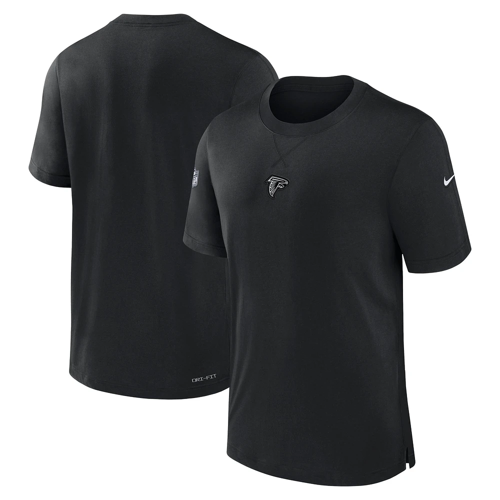 T-shirt Nike noir Atlanta Falcons 2023 Sideline Performance pour homme