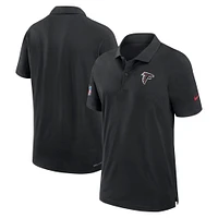 Polo Nike noir Atlanta Falcons 2024/25 Sideline Performance pour homme