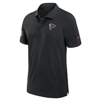 Polo Nike noir Atlanta Falcons 2024/25 Sideline Performance pour homme