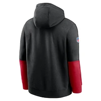 Sweat à capuche Nike noir Atlanta Falcons 2024 Sideline Club pour homme