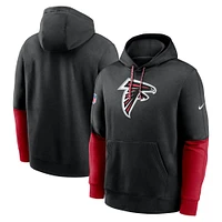 Men's Nike Black Atlanta Falcons 2024 Sideline Club Pullover Hoodie