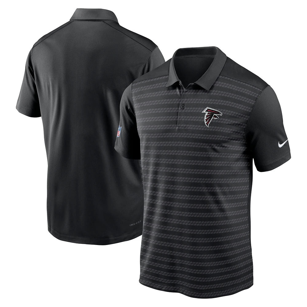 Polo Nike noir Atlanta Falcons 2024 Sideline Victory Performance pour homme