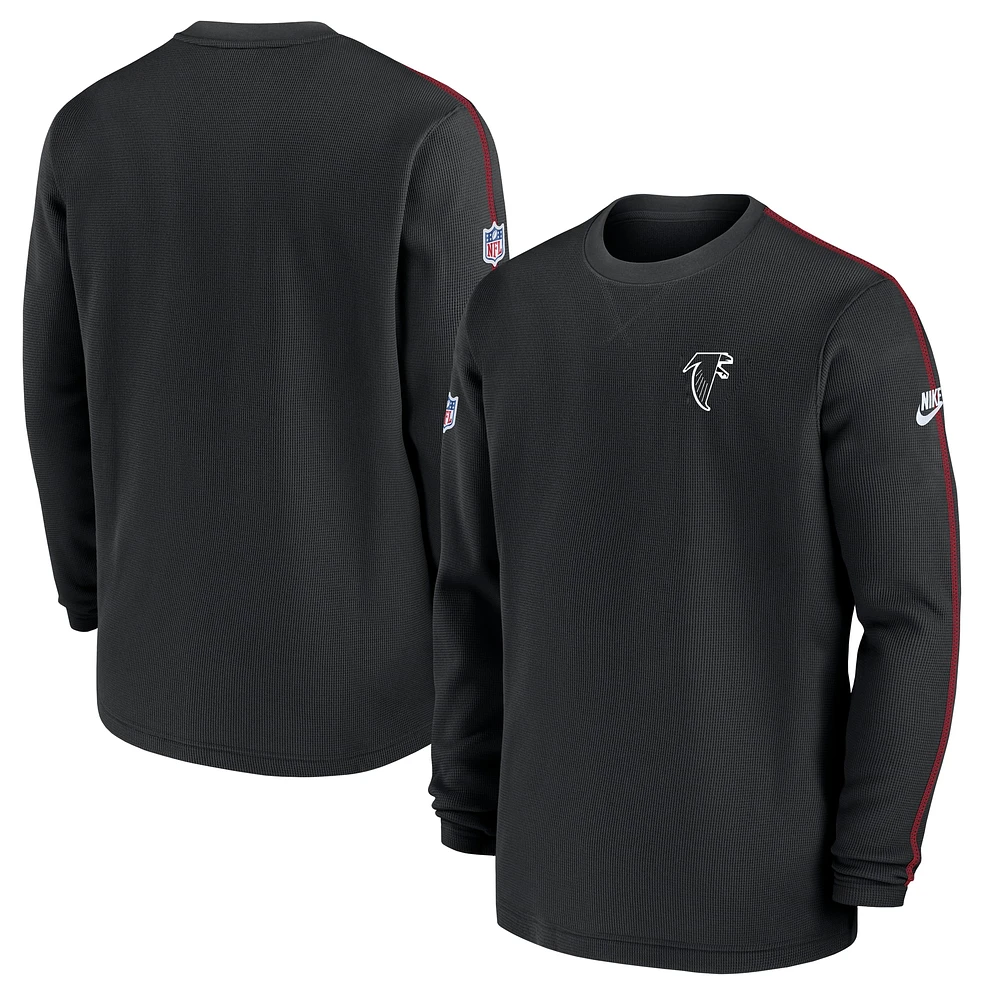 Men's Nike Black Atlanta Falcons Alternate Logo Coach Long Sleeve Top