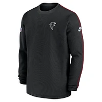 Men's Nike Black Atlanta Falcons Alternate Logo Coach Long Sleeve Top