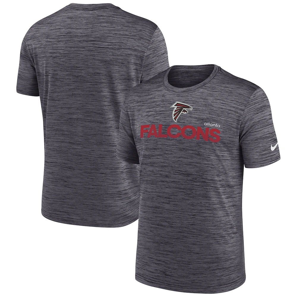 T-shirt Nike noir Atlanta Falcons Blitz Velocity Modern Performance pour homme