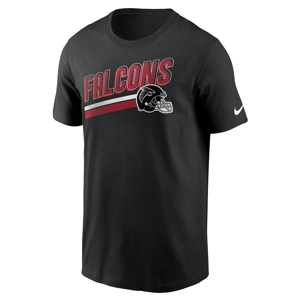 Men's Nike Black Atlanta Falcons Essential Blitz Lockup T-Shirt