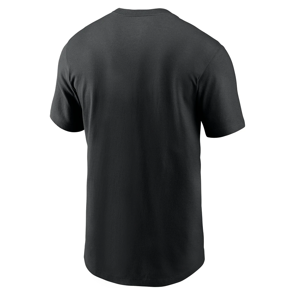 T-shirt Nike Atlanta Falcons Essential Blitz Lockup pour homme, noir