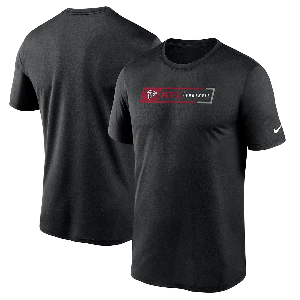 Men's Nike Black Atlanta Falcons Fan Gear Legend Football Performance T-Shirt