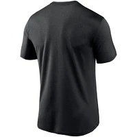 T-shirt de performance football Nike Atlanta Falcons Fan Gear Legend pour homme, noir