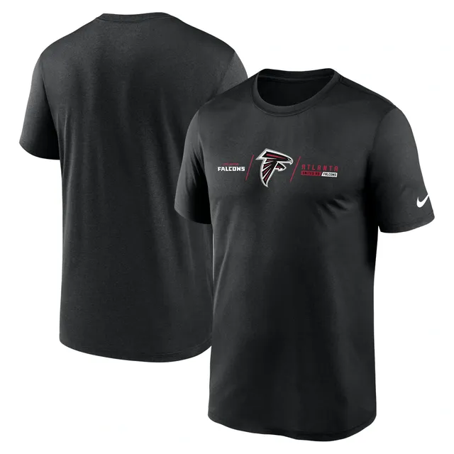 Lids Atlanta Falcons Nike Sideline Coach Chevron Lock Up Logo V-Neck  Performance T-Shirt - Black