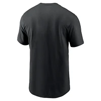 T-shirt essentiel local Nike noir des Falcons d'Atlanta pour hommes