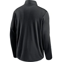 Veste à fermeture éclair quart de performance des Atlanta Falcons Pacer Nike pour homme, noir