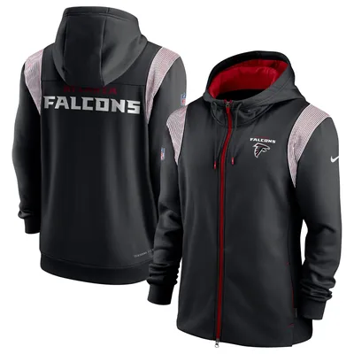 Men's Nike Black Atlanta Falcons Sideline Coach Chevron Lock Up Logo V-Neck  Performance T-Shirt