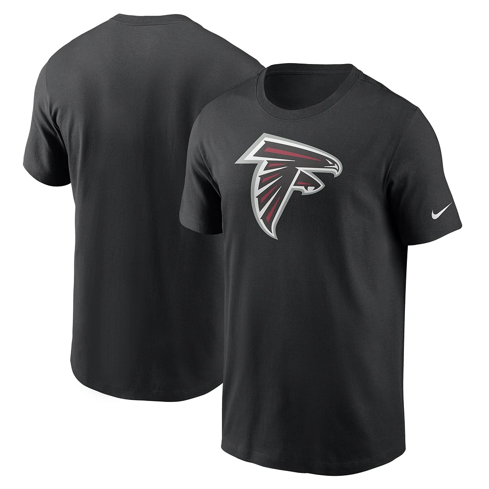 T-shirt Nike noir avec logo principal des Atlanta Falcons pour homme