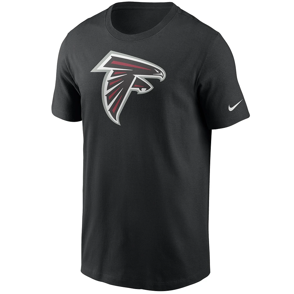 T-shirt Nike noir avec logo principal des Atlanta Falcons pour homme