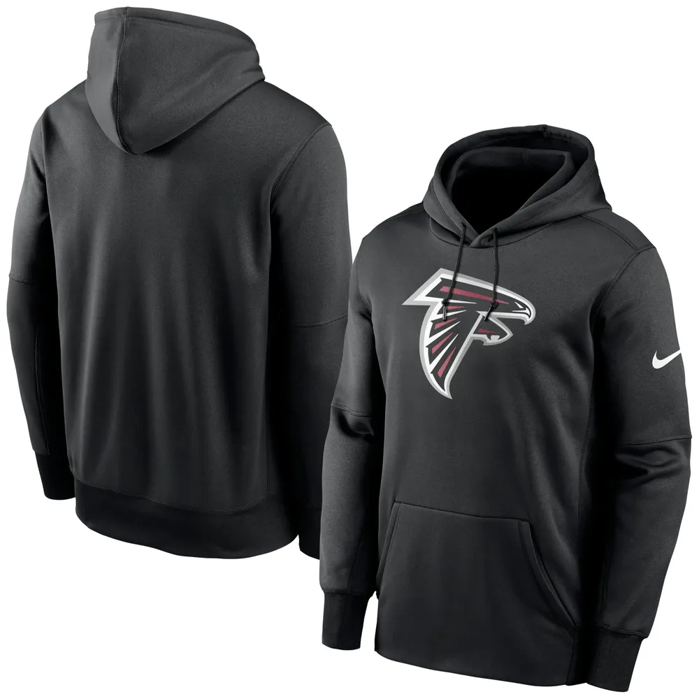 Sweat à capuche Therma avec logo principal des Atlanta Falcons Nike noir pour homme