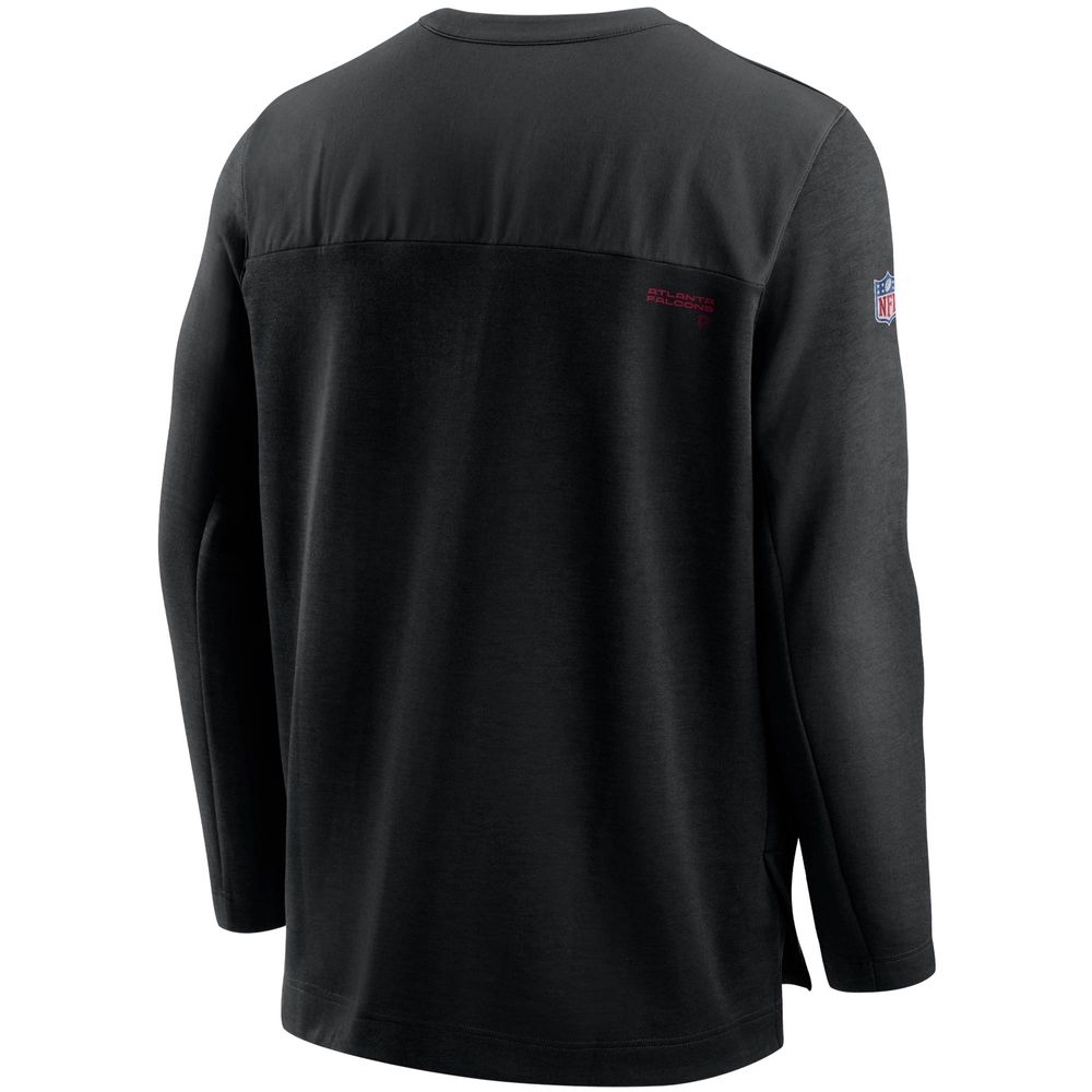 Nike Men's Atlanta Falcons Sideline Half-Zip Long Sleeve Top - Black - XXXL Each