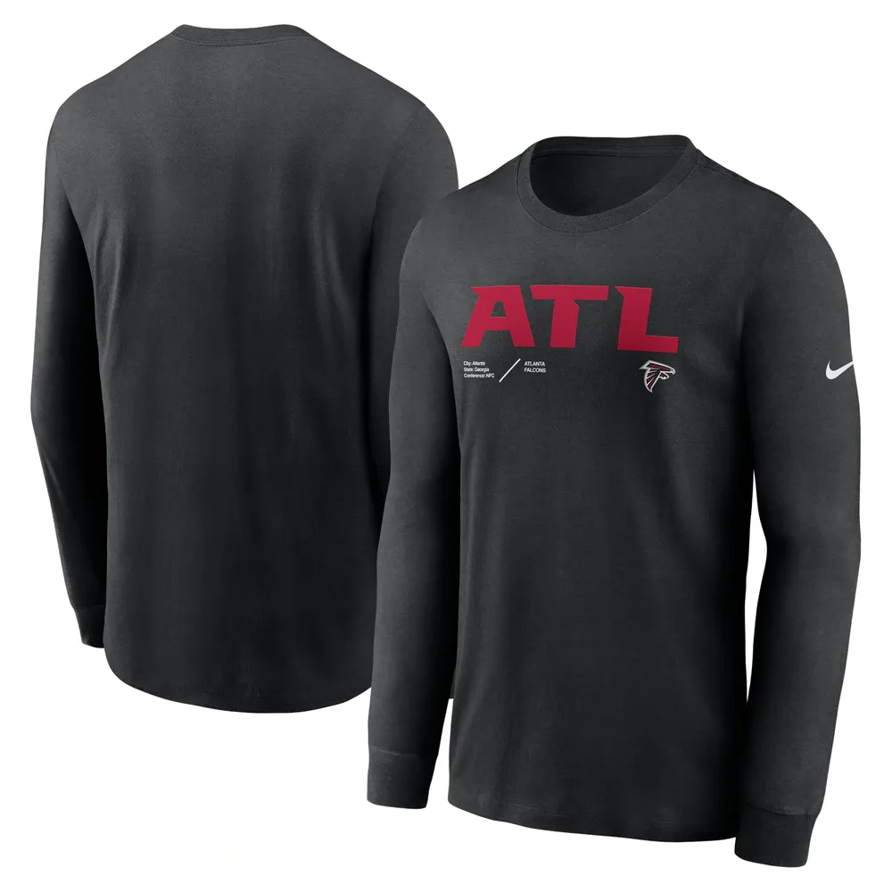 Men's Nike Black Atlanta Falcons Lockup Essential T-Shirt Size: Small